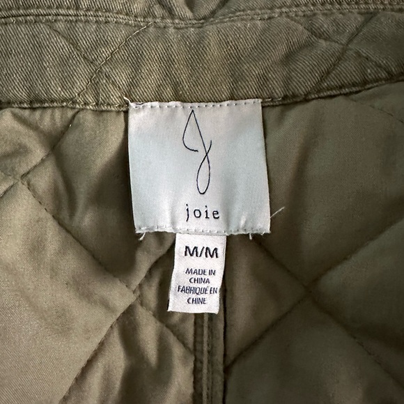 Joie Quilted Barn Jacket Green Medium - Picture 5 of 5